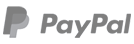 Grey partially transparent Paypal's logo