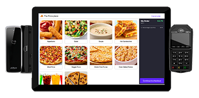 Grubhub self-ordering tablet from Elo